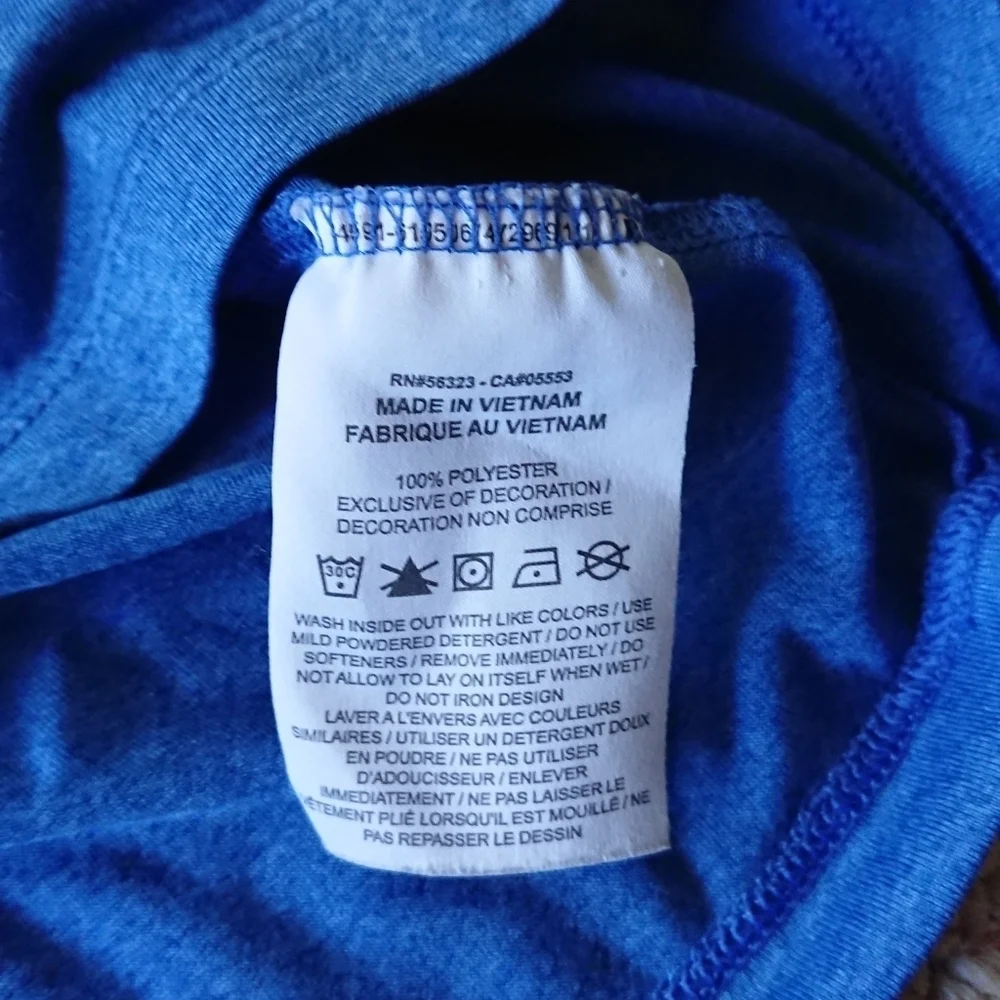 Nike Kids Dri-FIT short-sleeve Classic Blue Tee size L (8-9)